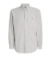 Polo Ralph Lauren Cotton Stripe Oxford Shirt In Green