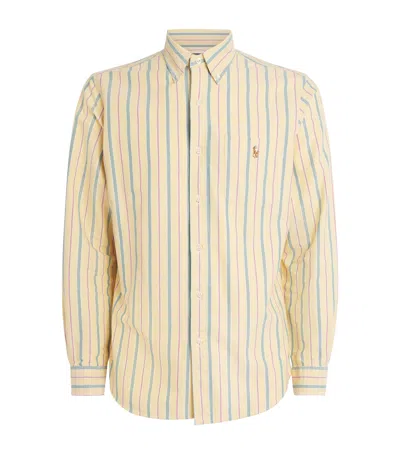 Polo Ralph Lauren Cotton Stripe Oxford Shirt In Multi