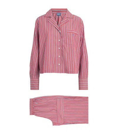 Polo Ralph Lauren Cotton Stripe Pyjama Set In Pink