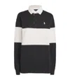 Polo Ralph Lauren Short Sleeves With Contrasting Collar And Striped Pattern In Black