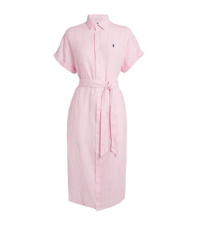 Polo Ralph Lauren Cotton Striped Midi Shirt Dress