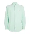Polo Ralph Lauren Striped Button-down Oxford Shirt In Green
