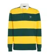 Polo Ralph Lauren Multicolor Polo Shirt With Logo Embroidery On The Front And All-over Striped Motif In Green