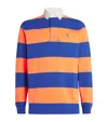 Polo Ralph Lauren Cotton Striped Rugby Shirt In Orange