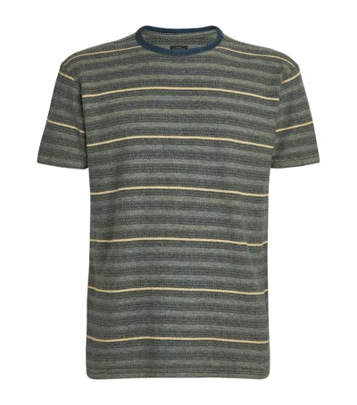 Polo Ralph Lauren Cotton Striped T-shirt In Green