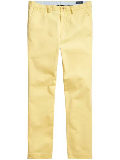 Polo Ralph Lauren Cotton Strtch Twill-slfbedfordp-flat-pant In Yellow
