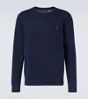Polo Ralph Lauren Slim Fit Long Sleeve T-shirt In Navy Blue Cotton In Blau