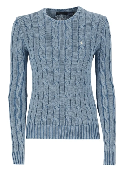 Polo Ralph Lauren Cotton Sweater In Blue