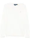 Polo Ralph Lauren Polo Pony-embroidered Honeycomb Knit Jumper In White