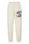 Polo Ralph Lauren Cotton Sweatpants With Logo In Neutral
