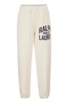 Polo Ralph Lauren Cotton Joggers With Elastic Waistband And Pockets In White
