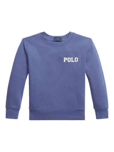 Polo Ralph Lauren Kids' Cotton Sweatshirt In Blue