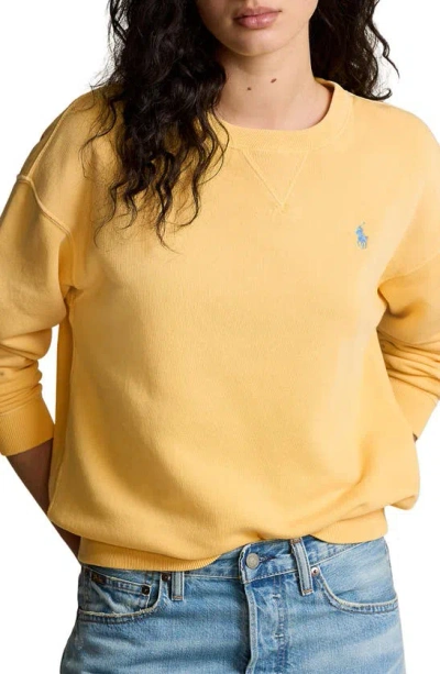 Polo Ralph Lauren Cotton Sweatshirt In Cambridge Yellow