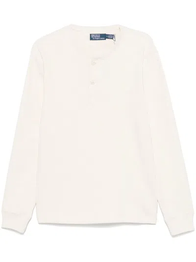Polo Ralph Lauren Cotton Sweatshirt In Neutrals