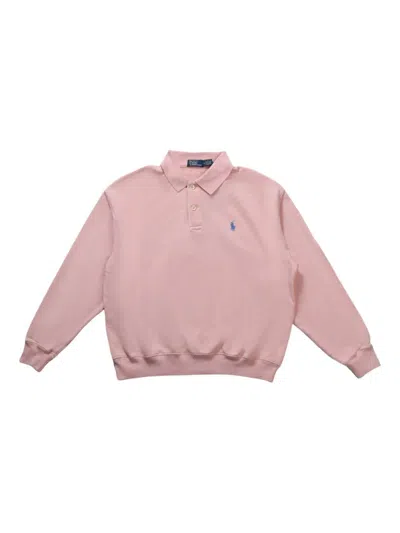 Polo Ralph Lauren Cotton Sweatshirt In Pink