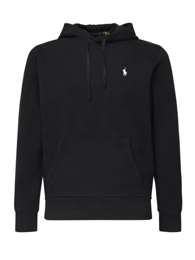 Polo Ralph Lauren Cotton Sweatshirt With Logo In Black