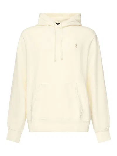 Polo Ralph Lauren Cotton Sweatshirt With Logo In Neutral
