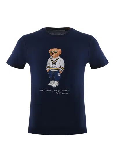 Polo Ralph Lauren Cotton T-shirt In Blue