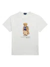 Polo Ralph Lauren White Polo Bear T-shirt Custom Slim-fit