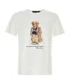 Polo Ralph Lauren White Polo Bear T-shirt Custom Slim-fit