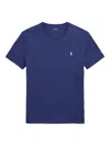 Polo Ralph Lauren Mens Newport Navy Neon Yellow Logo-embroidered Cotton-jersey T-shirt L
