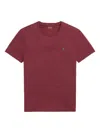 Polo Ralph Lauren Wine Red Cotton T-shirt Classic-fit In Brown