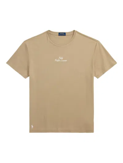 Polo Ralph Lauren Cotton T-shirt In Neutral
