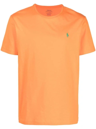 Polo Ralph Lauren Cotton T-shirt In Orange