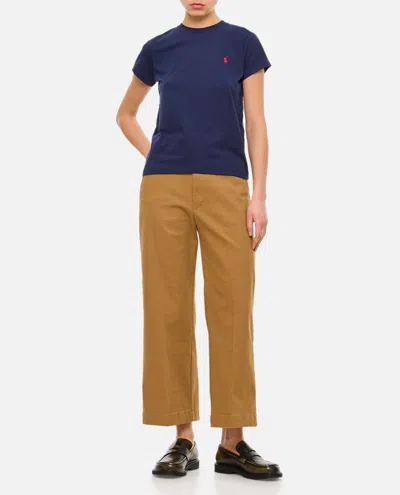 Polo Ralph Lauren Cotton T-shirt In Dark Blue