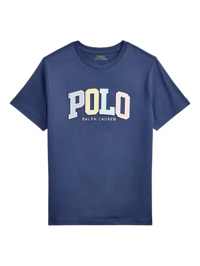Polo Ralph Lauren Kids' Cotton T-shirt In Blue