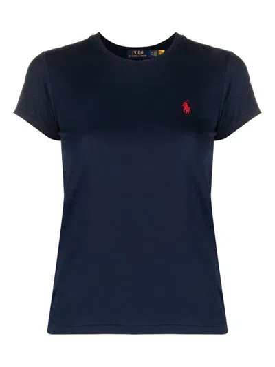 Polo Ralph Lauren Cotton T-shirt In Blue