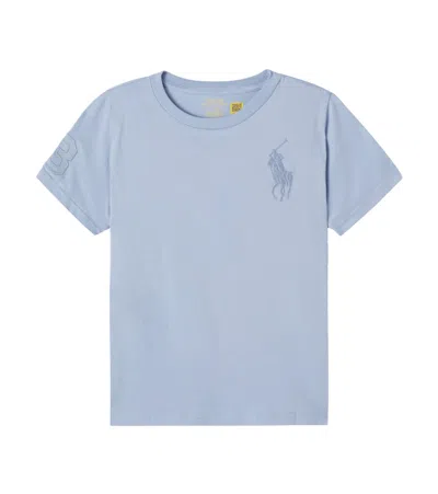 Polo Ralph Lauren Kids' Cotton T-shirt In Blue