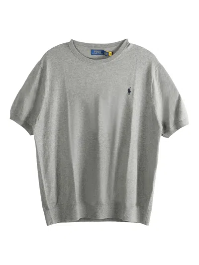 Polo Ralph Lauren Cotton T-shirt In Gray