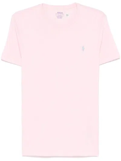 Polo Ralph Lauren Custom Slim Fit Jersey T-shirt In Pink