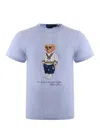 Polo Ralph Lauren Big & Tall Polo Bear Jersey T-shirt In Light Blue