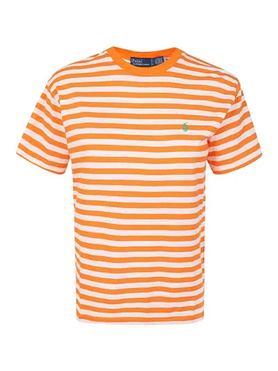 Polo Ralph Lauren Cotton T-shirt In Orange