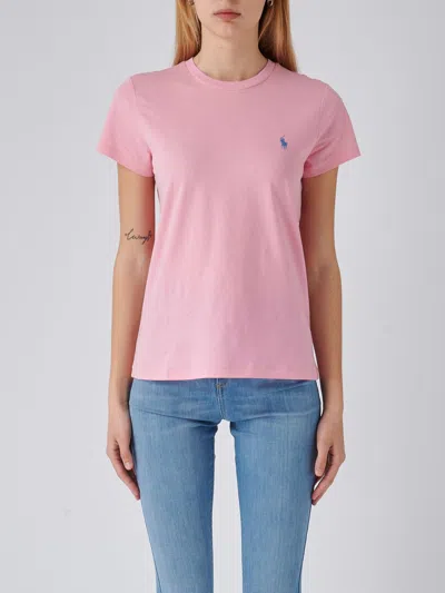 Polo Ralph Lauren Cotton T-shirt In Rosa