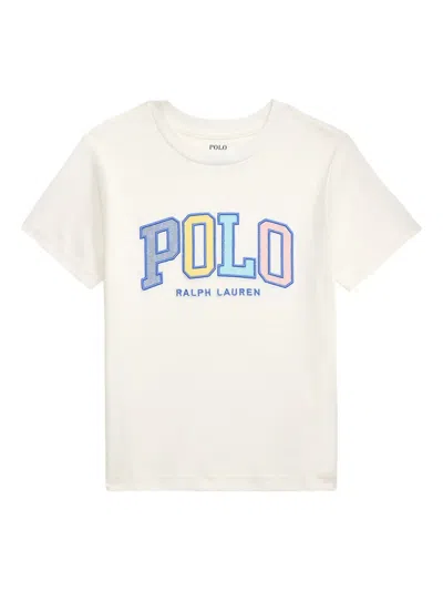 Polo Ralph Lauren Kids' Cotton T-shirt In White