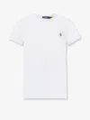 Polo Ralph Lauren Cotton T-shirt With Contrasting Logo In White