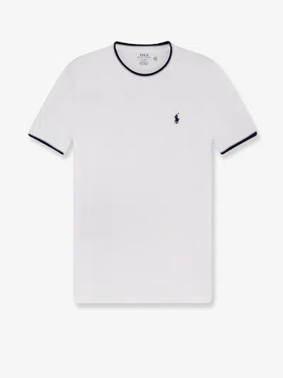 Polo Ralph Lauren Cotton T-shirt With Frontal Logo In White