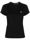Polo Ralph Lauren Cotton T-shirt With Logo In Black
