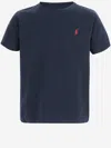 Polo Ralph Lauren Polo Pony Cotton T-shirt In Blue