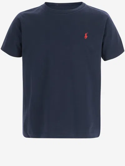 Polo Ralph Lauren Kids' Polo Pony Cotton T-shirt In Blue