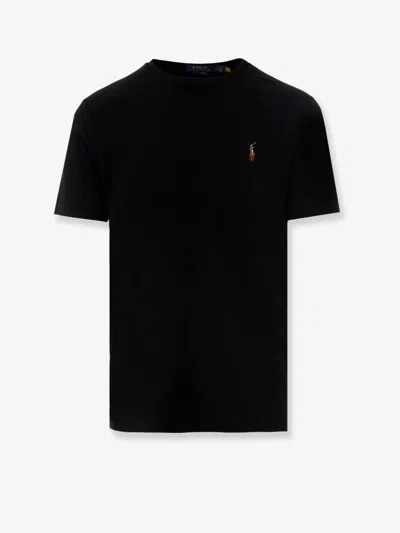 POLO RALPH LAUREN COTTON T-SHIRT WITH LOGO EMBROIDERY