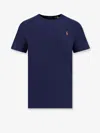 Polo Ralph Lauren Custom Slim-fit In Pima Cotton T-shirt In Blue