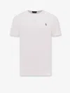 Polo Ralph Lauren Cotton T-shirt With Logo Embroidery In Neutral