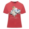 POLO RALPH LAUREN COTTON T-SHIRT WITH POLO BEAR PRINT