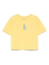Polo Ralph Lauren Toddler And Little Girls Big Pony Jersey Boxy T-shirt In Yellow