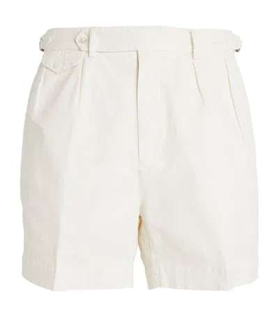 Polo Ralph Lauren Cotton Tailored Shorts In White