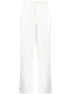 Polo Ralph Lauren Flared Cropped Trousers In White